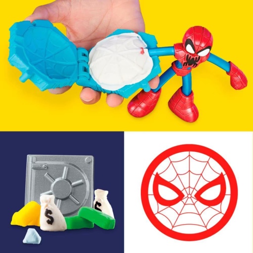 Plasticina Marvel Spider-Man batalha do aranha Play-Doh HASBRO