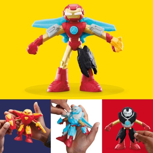 Plasticina MARVEL Homem de Ferro Laboratório de Armaduras Play-Doh HASBRO
