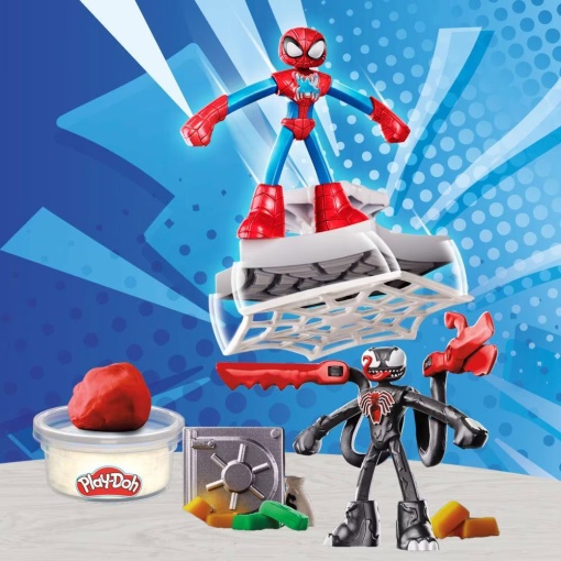 Plasticina MARVEL Homem de Ferro Laboratório de Armaduras Play-Doh HASBRO