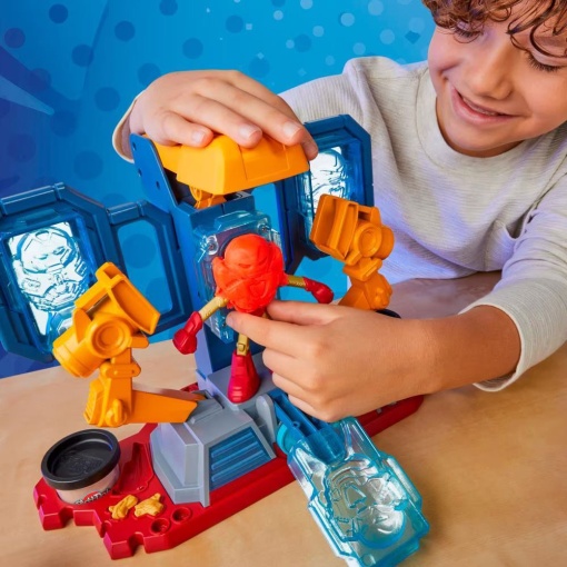 Plasticina MARVEL Homem de Ferro Laboratório de Armaduras Play-Doh HASBRO