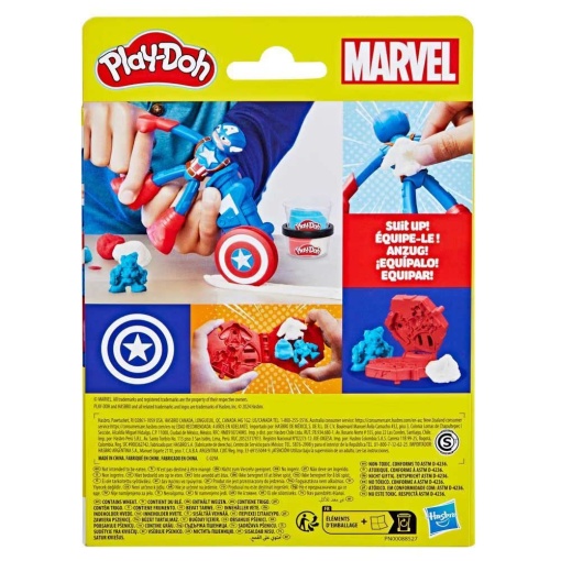 Plasticina MARVEL Capitão América Escudo com Carimbo Play-Doh HASBRO