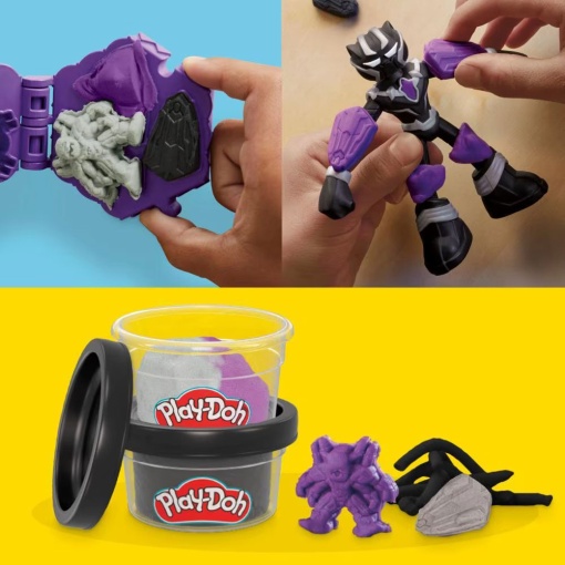 Plasticina MARVEL Pantera Negra Garra Aparadora Play-Doh HASBRO