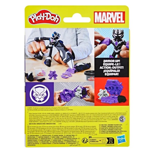 Plasticina MARVEL Pantera Negra Garra Aparadora Play-Doh HASBRO