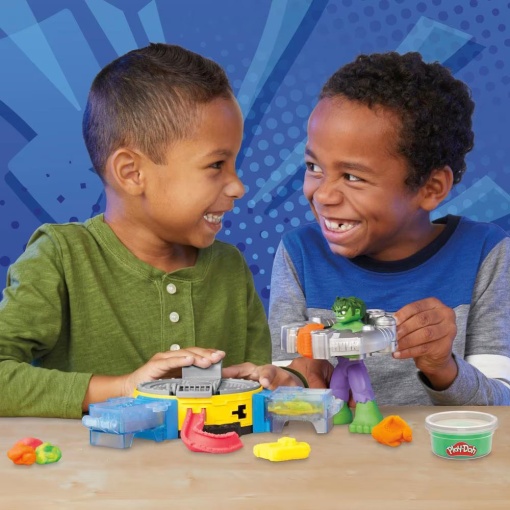 Plasticina MARVEL Hulk Kit Esmagar e Detonar Play-Doh HASBRO