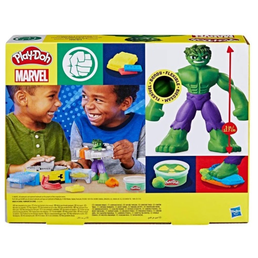 Plasticina MARVEL Hulk Kit Esmagar e Detonar Play-Doh HASBRO