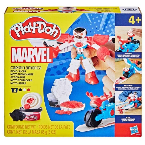 Plasticina MARVEL Capitão América Moto-serra Play-Doh HASBRO