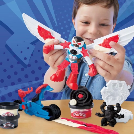 Plasticina MARVEL Capitão América Moto-serra Play-Doh HASBRO