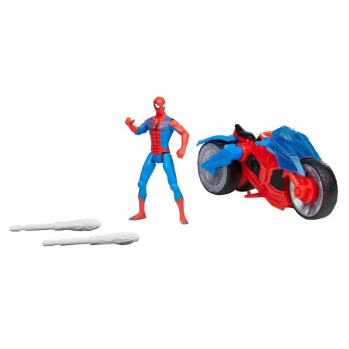 Spider-man Epic Hero Figura 10cm + Moto Lança-teias MARVEL HASBRO