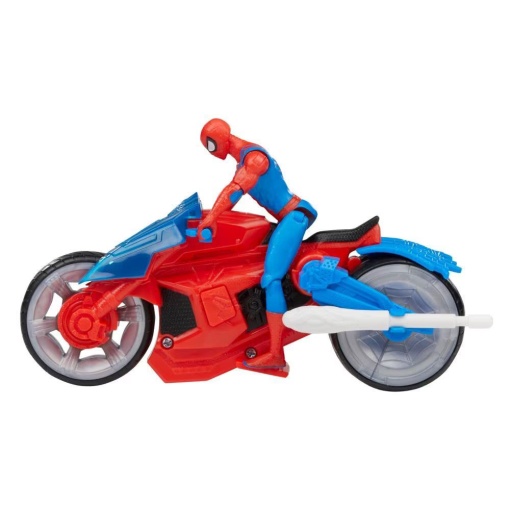 Spider-man Epic Hero Figura 10cm + Moto Lança-teias MARVEL HASBRO