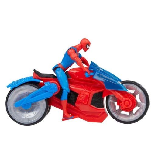 Spider-man Epic Hero Figura 10cm + Moto Lança-teias MARVEL HASBRO