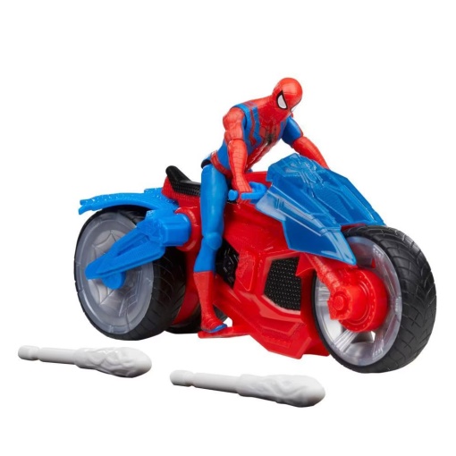 Spider-man Epic Hero Figura 10cm + Moto Lança-teias MARVEL HASBRO