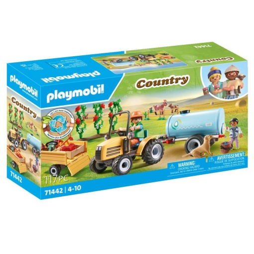 PLAYMOBIL Country Tractor com Reboque Cisterna