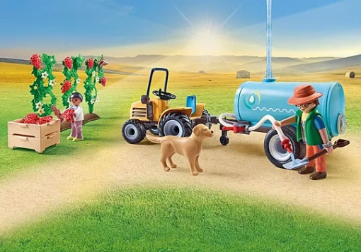 PLAYMOBIL Country Tractor com Reboque Cisterna