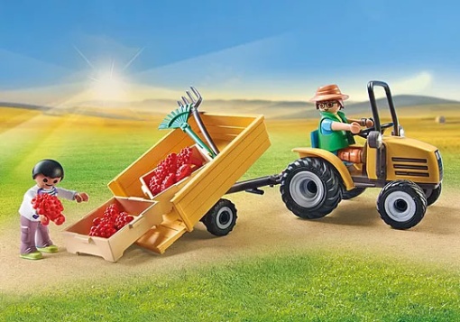 PLAYMOBIL Country Tractor com Reboque Cisterna