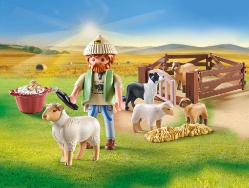 PLAYMOBIL Country Pastor com Rebanho de Ovelhas