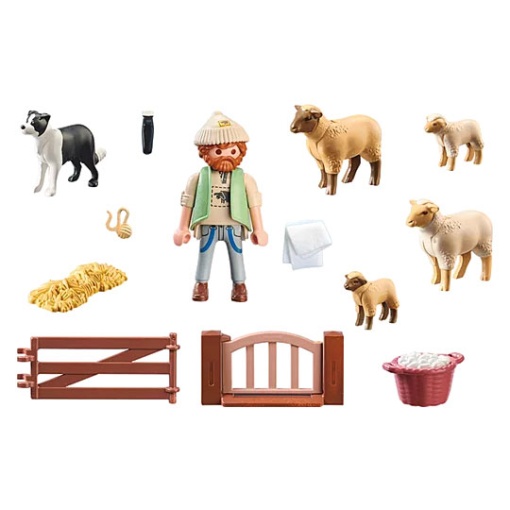 PLAYMOBIL Country Pastor com Rebanho de Ovelhas