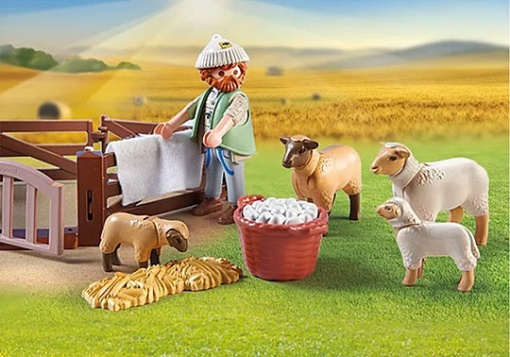 PLAYMOBIL Country Pastor com Rebanho de Ovelhas