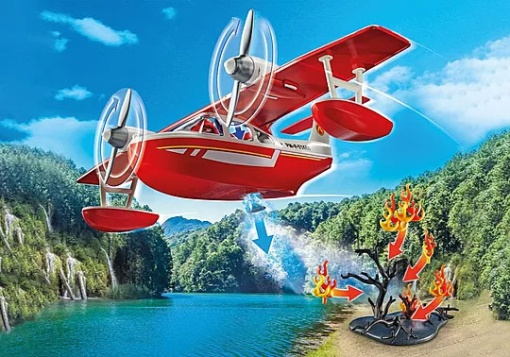 PLAYMOBIL Action Heroes Hidroavião dos Bombeiros
