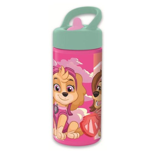 Garrafa com Palhinha Patrulha Pata 510ml