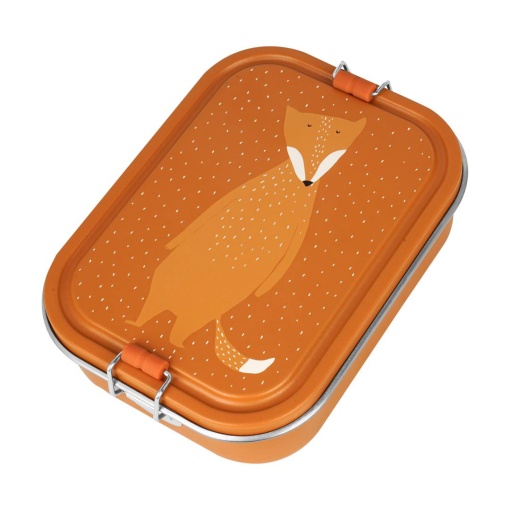 Caixa de Lanche Metálica 19,7x14,7x6cm Mr. FOX TRIXIE