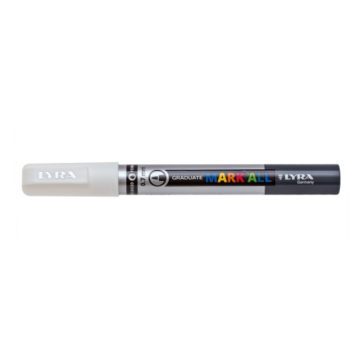 LYRA Graduate Mark All 0.7mm white marker