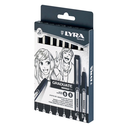 Set of 8 LYRA Graduate Manga Selection fineliners