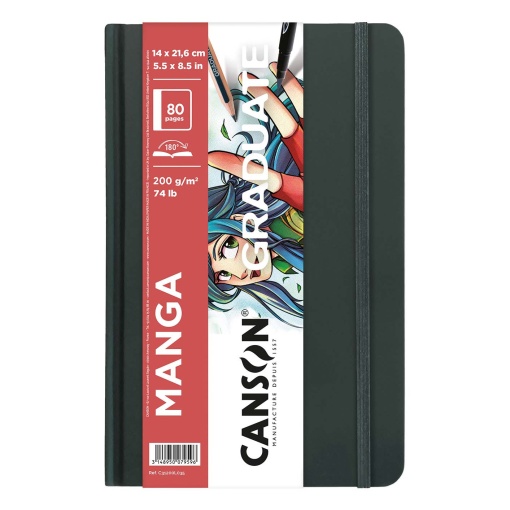 Diário Gráfico CANSON Graduate Mangá Selection 14x21,6cm 200g 40 folhas