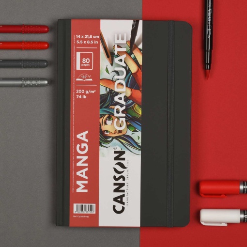Diário Gráfico CANSON Graduate Mangá Selection 14x21,6cm 200g 40 folhas