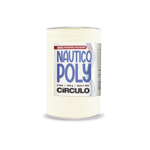 Fio de Crochet CÍRCULO Náutico Poly 500g Creme 1074