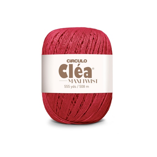 Fio de Crochet CÍRCULO Clea Duplo 150g Cereja 3583