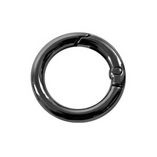 Argola articulada 25mm preto (6 unidades) CÍRCULO