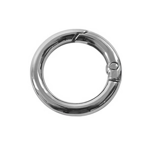 Argola articulada 19mm prateada (6 unidades) CÍRCULO