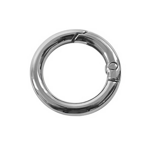 Argola articulada 25mm prateada (6 unidades) CÍRCULO