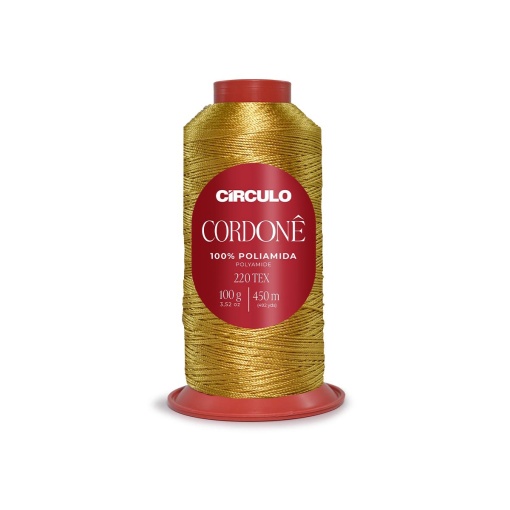 Fio de Crochet CÍRCULO Cordone 100g Amarelo Dourado 7101
