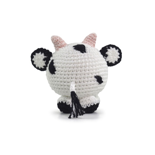Kit de crochet CÍRCULO Amigurumi Round Animal Moo a doce vaca