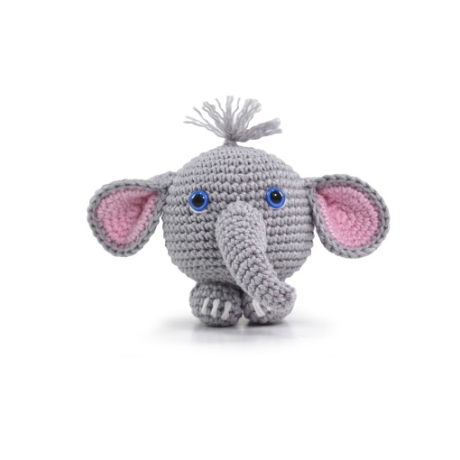 Kit de crochet CÍRCULO Amigurumi Round Animal Jumbo o elefante sábio