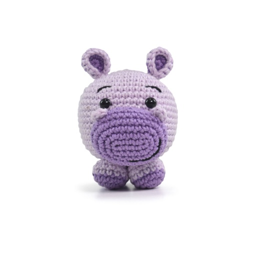 Kit de crochet CÍRCULO Amigurumi Round Animal Bingo o hipopótamo preguiçoso