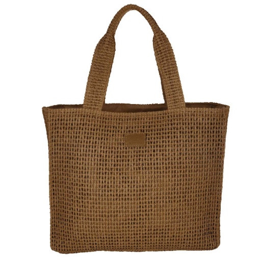 Mala CAMOMILLA Crochet Castanha 33x38x18cm
