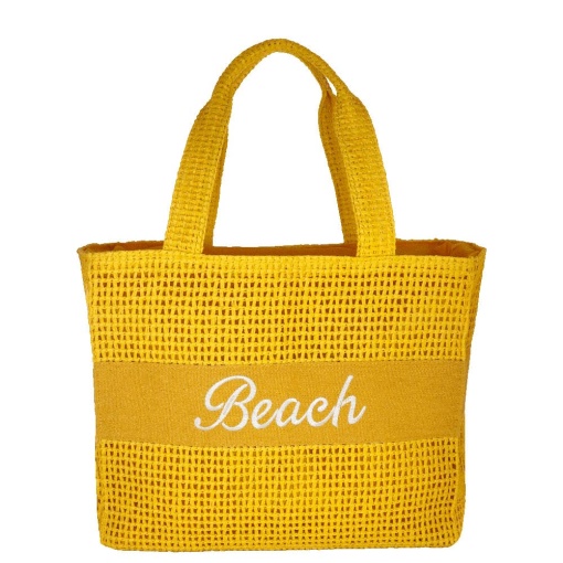 Mala CAMOMILLA Crochet amarelo 33x38x18cm