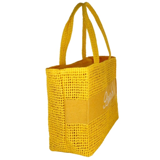 Mala CAMOMILLA Crochet amarelo 33x38x18cm