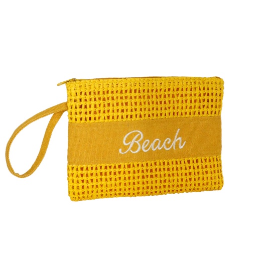 Bolsa CAMOMILLA Crochet amarelo 18x25x1,5cm