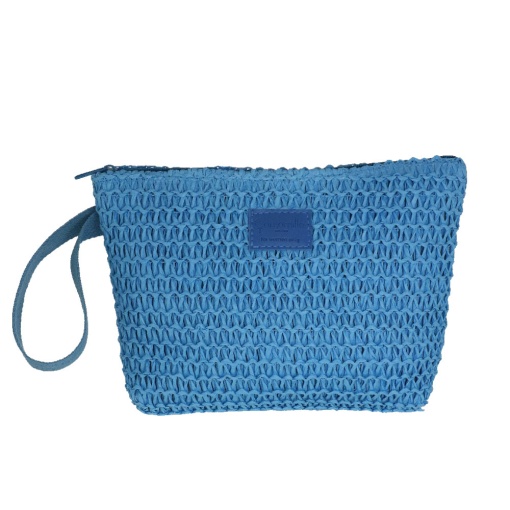 Bolsa CAMOMILLA Crochet azul 18x29x5cm
