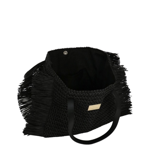 Mala CAMOMILLA Frangia preta 30x35x13cm