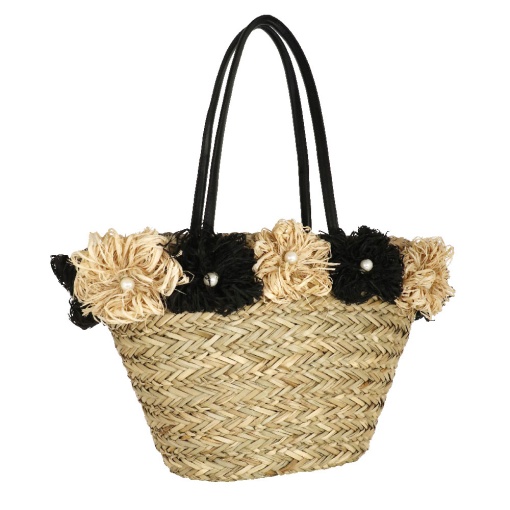 Mala CAMOMILLA Fiori Natural/preto 29x50x19cm