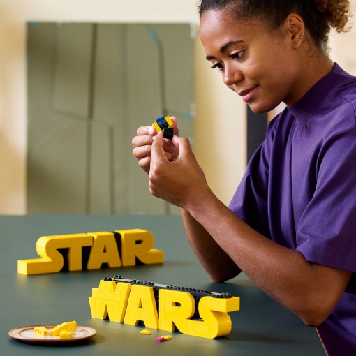 LEGO STAR Wars Logótipo STAR Wars Construído com Peças 75407