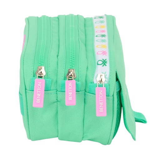Estojo Escolar BENETTON Mint 2025 Triplo