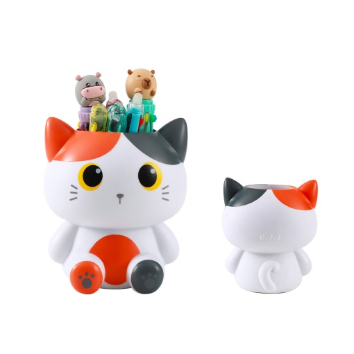 Porta-lápis 3D I-TOTAL Gato Laranja