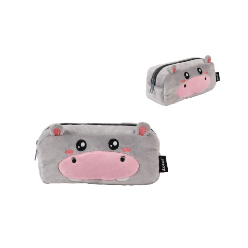 Estojo Escolar de Pelúcia I-TOTAL Hippo