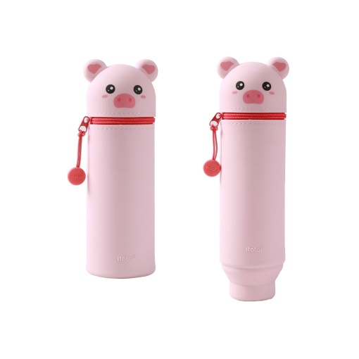 Estojo Escolar de Silicone I-TOTAL Piggy