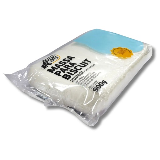 Pasta de Modelar Biscuit Rend Arts Branco 900g